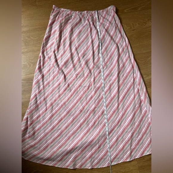 Lane Bryant Pink Striped A-Line Maxi Skirt - Picture 9 of 12